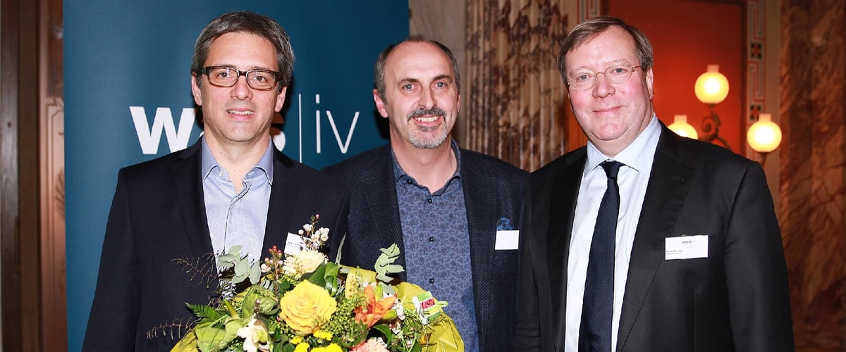 Markus Schmid, Bruno Jud und Donald Locher an Preisverleihung