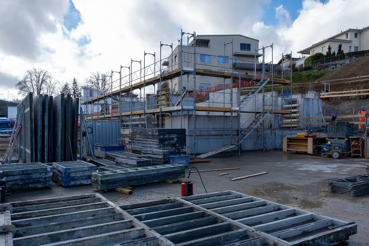 Schmid Projekt Buchrain Leumatt Baustelle