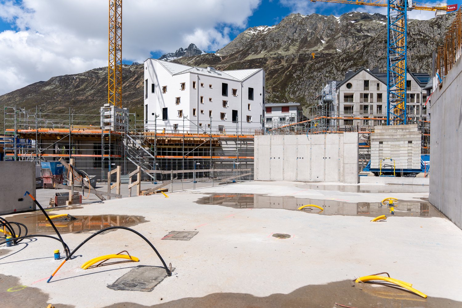 Rohbau Hotel H4C in Andermatt