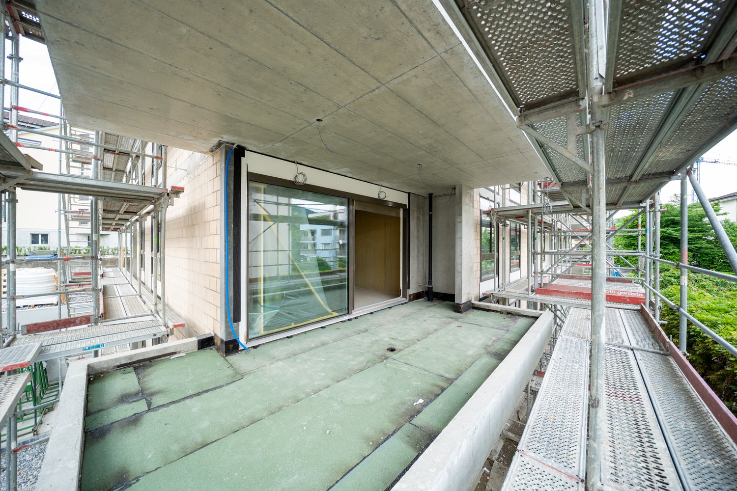 Balkon der Maisonettewohnung Nielsenstrasse Buchrain