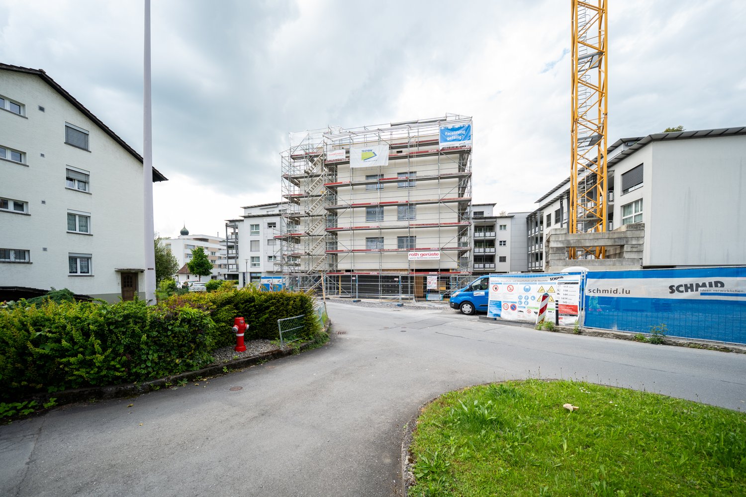 Fassade des MFH Gartenweg in Ebikon