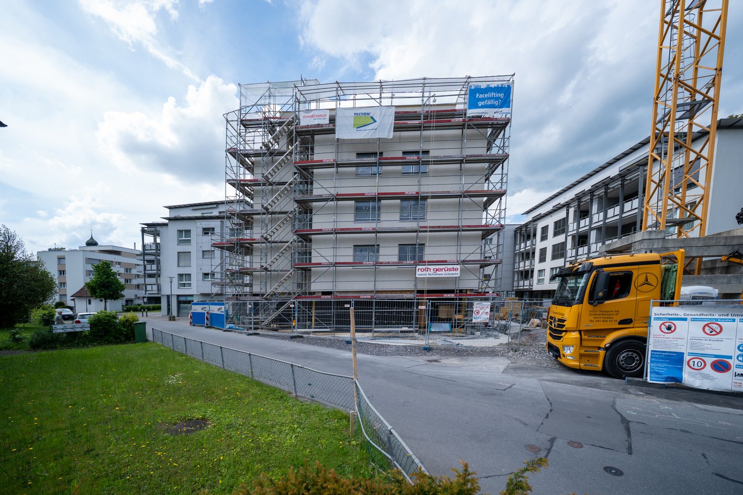 Fassade des MFH Gartenweg in Ebikon