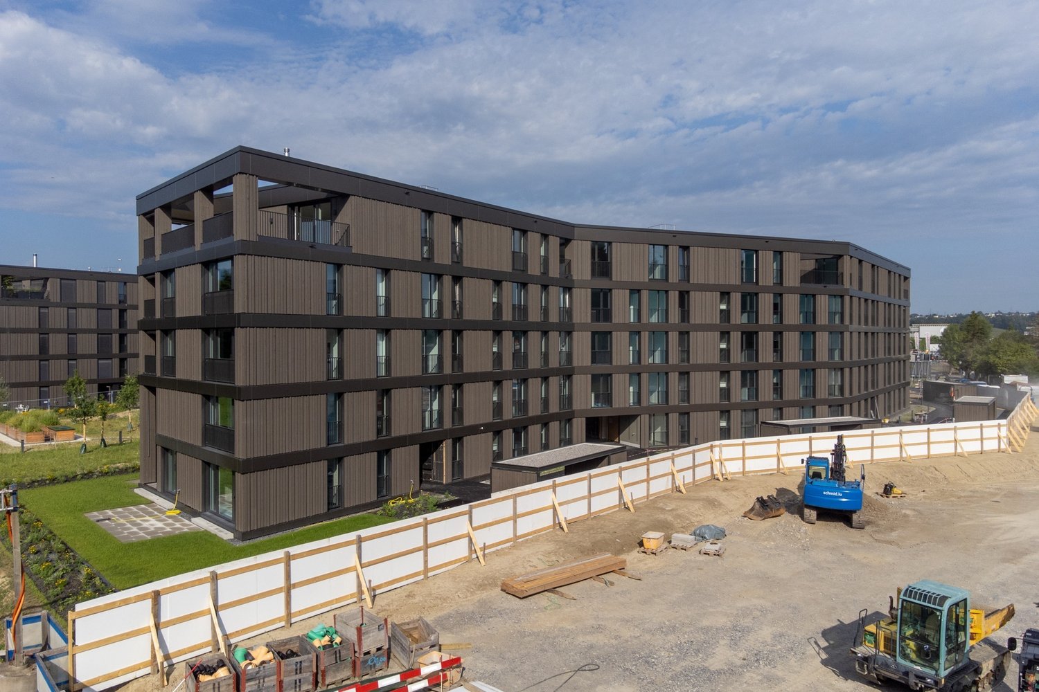 Fassade der 2. Etappe Grünmatt Emmen