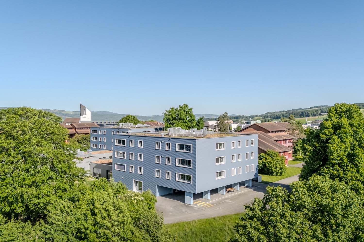 Drohnenaufnahme der HPZ in Hohenrain