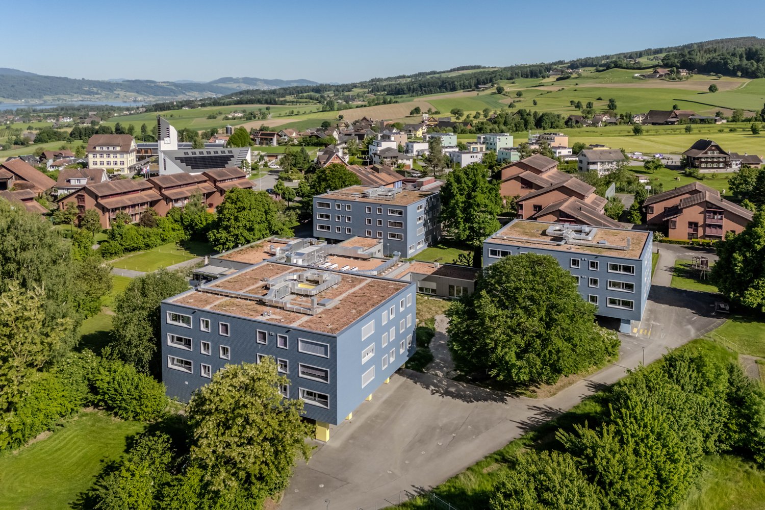 Drohnenaufnahme der HPZ in Hohenrain