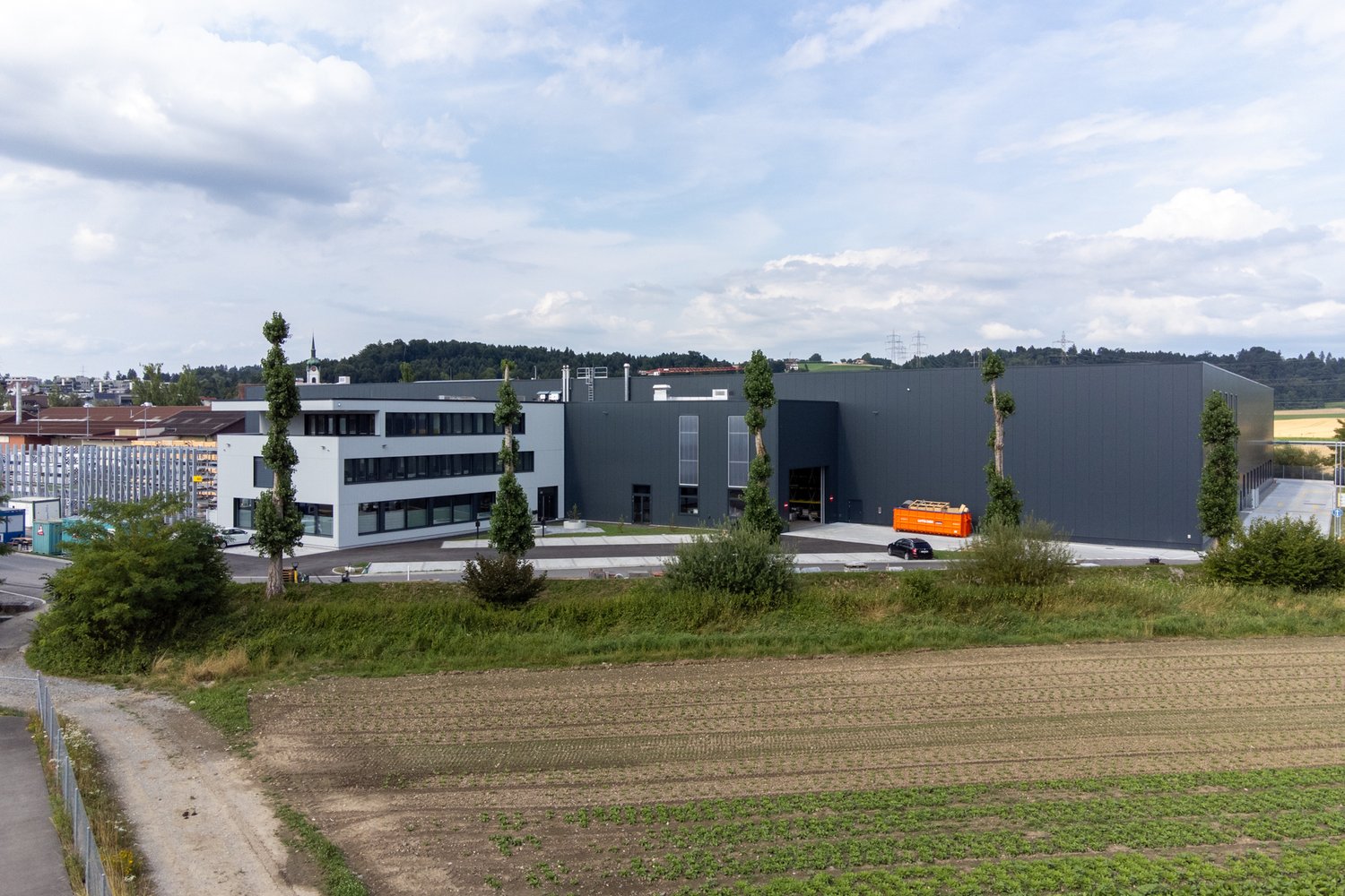 Drohenaufnahme der HGC in Inwil