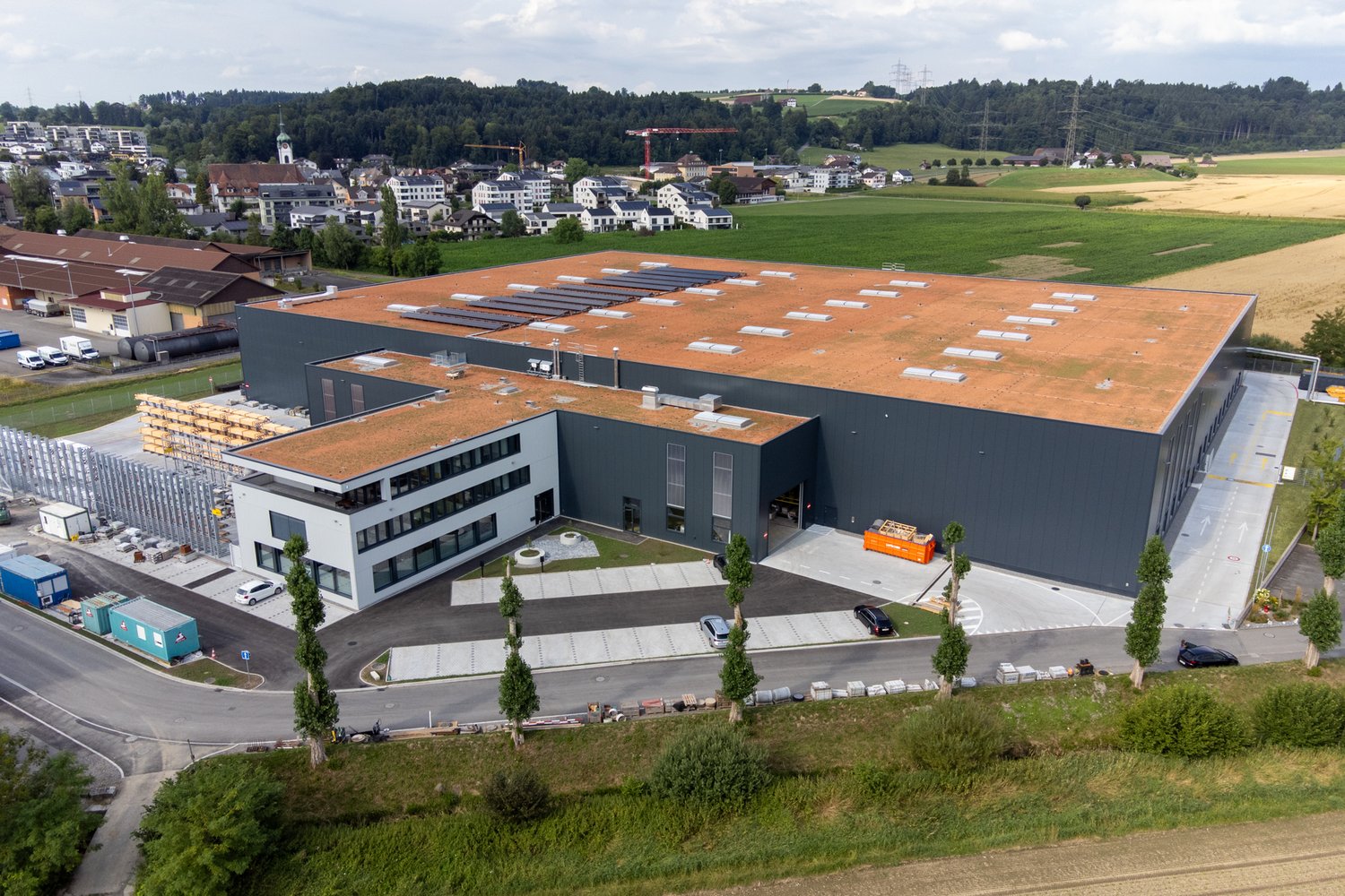 Drohenaufnahme der HGC in Inwil